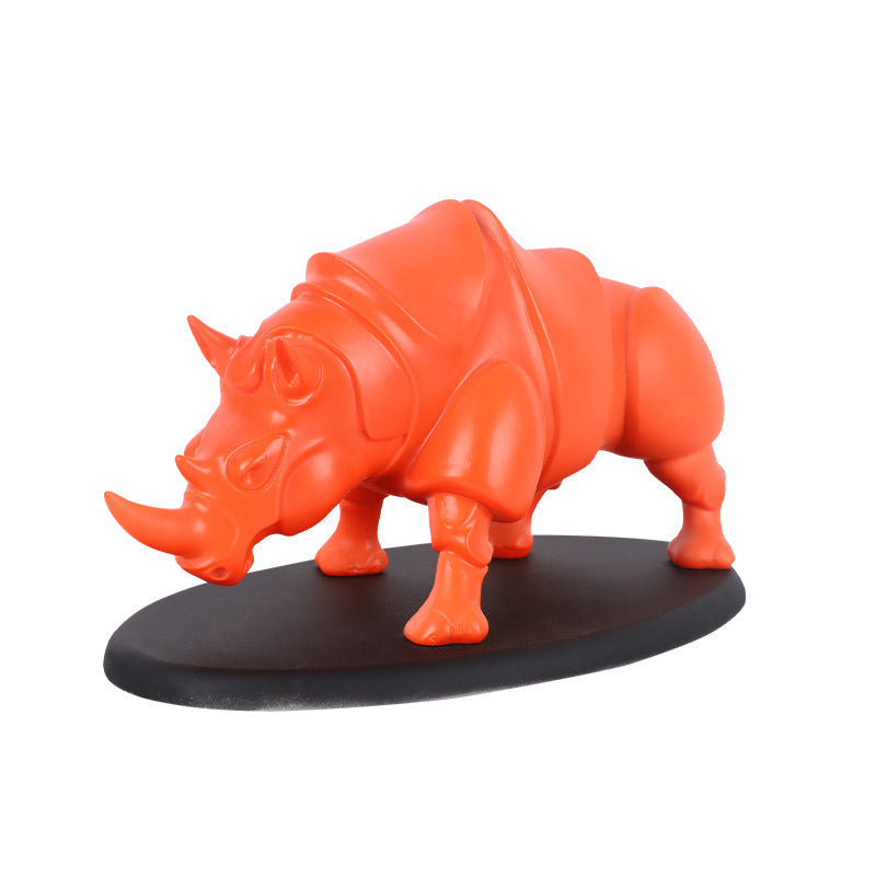 Living Room Bedroom Resin Crafts Home Accessories Rhino Ornaments